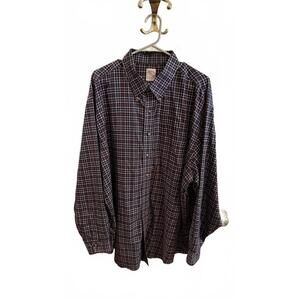 Brooks Brothers Red Blue Plaid Longsleeved Button Up 2XL